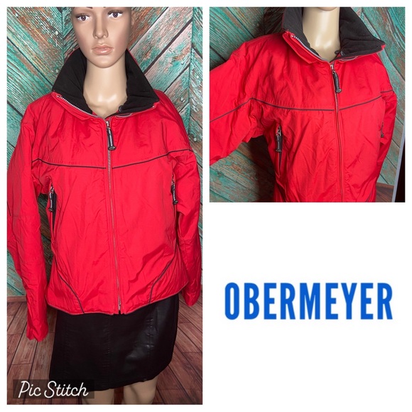 Vintage Obermeyer Red Hydroblock Waterproof Ski Jacket - Picture 1 of 5